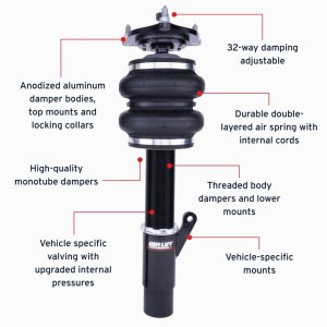 Honda Accord Coilover Suspension Kit - Front - Air Lift - Air Suspension System with 32-level damping adjustment - `18-`25